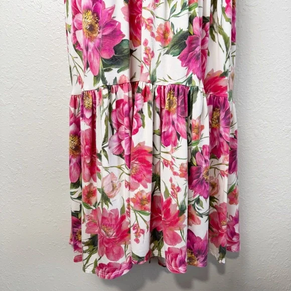 Express floral halter neck open back maxi sun dress L - Picture 6 of 12